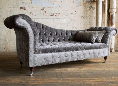 Gray Chesterfield Couch Sofa Upholstery 3 Seater Couches Seat Suite Sofas new